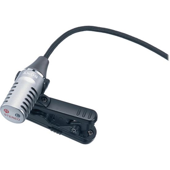Microfone lapela estéreo Sony ECM-CS10 Microfone lapela estéreo Sony ECM-CS10