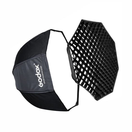 Softbox universal Godox Octogonal 120 cm com grid Softbox universal Godox Octogonal 120 cm com grid