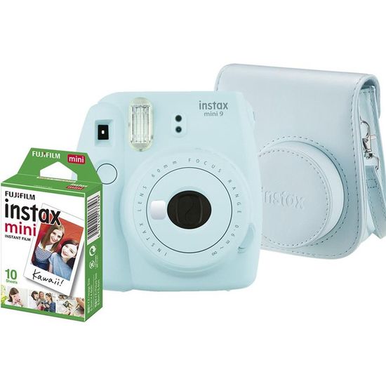 Kit Câmera Instax Mini 9 Azul Aqua Kit Câmera Instax Mini 9 Azul Aqua