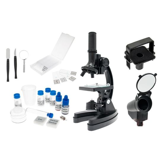 Kit microscópio ampliação 300/600/1200x Vivitar VIVMIC4