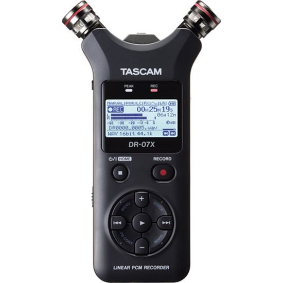 Gravador de áudio estéreo portátil Tascam DR-07X Gravador de áudio estéreo portátil Tascam DR-07X