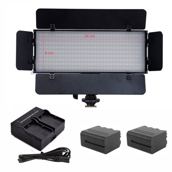 Iluminador Bicolor compacto e potente Greika PT-30B com Baterias