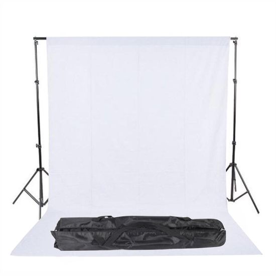 Kit Fundo Infinito Branco Muslim com suporte 3 metros Kit Fundo Infinito Branco Muslim com suporte 3 metros