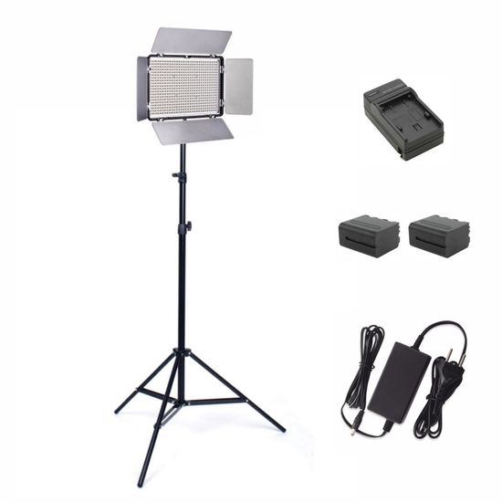 Kit Led 600 Mamen KM600A + BATERIAS + FONTE + TRIPÉ Kit Led 600 Mamen KM600A + BATERIAS + FONTE + TRIPÉ