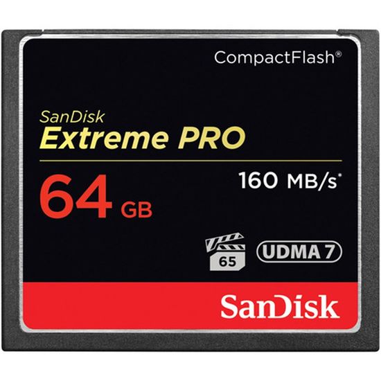 Cartão de Memoria Compact flash Extreme Pro 64 Gb / 160Mbs Cartão de Memoria Compact flash Extreme Pro 64 Gb / 160Mbs