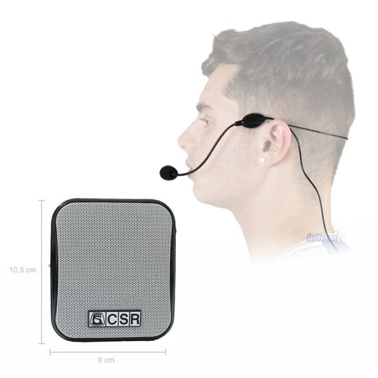 Microfone Headset Amplificador de voz portátil com bluetooth Microfone Headset Amplificador de voz portátil com bluetooth