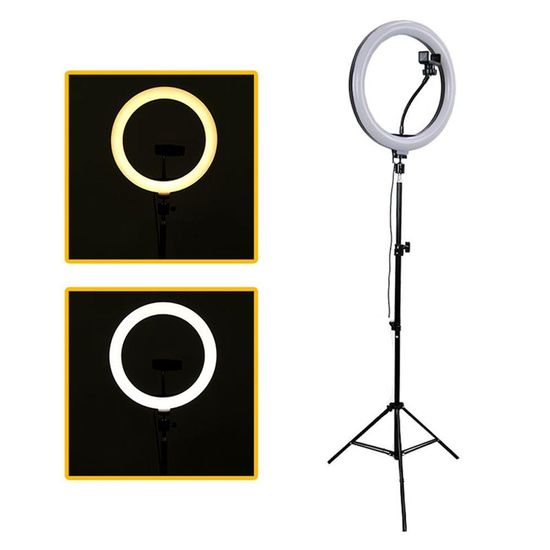 Iluminador Ring Light portatil 26 cm + tripe + suporte celular articulado Iluminador Ring Light portatil 26 cm + tripe + suporte celular articulado