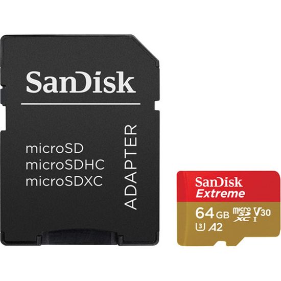 Cartão de memória Sandisk Extreme Micro SDXC UHS I 64 Gb 160 Mb's Lacrado