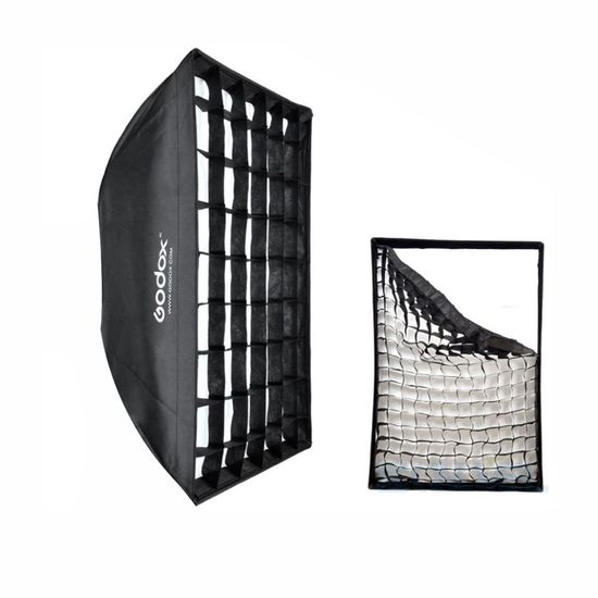 Softbox Universal tipo sombrinha 60x90 cm Godox com Grid Softbox Universal tipo sombrinha 60x90 cm Godox com Grid