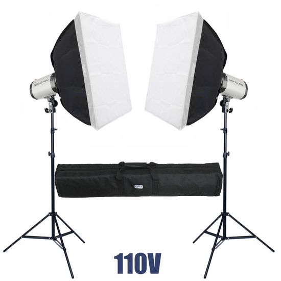 Kit Flash Estúdio Godox 500 W Mini pioneer 250DI 110V - Duplo Kit Flash Estúdio Godox 500 W Mini pioneer 250DI 110V - Duplo