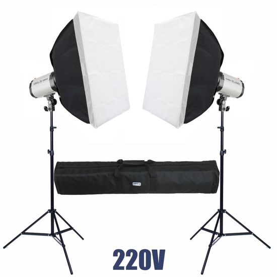 Kit Flash Estúdio Godox 500 W Mini pioneer 250DI 220V - Duplo