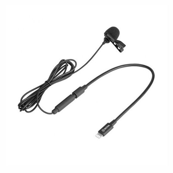 Microfone Lapela Boya conector Lightning para iPhone, iPad Microfone Lapela Boya conector Lightning para iPhone, iPad