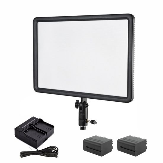 Iluminador Godox Led Bicolor 260C Super Fino + Fonte + Baterias + Carregador Iluminador Godox Led Bicolor 260C Super Fino + Fonte + Baterias + Carregador