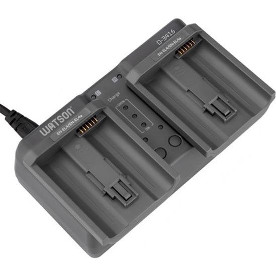 Carregador de bateria Duplo Watson para Nikon EN-EL18 / EN-EL4 Carregador de bateria Duplo Watson para Nikon EN-EL18 / EN-EL4