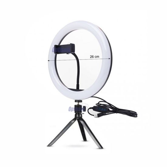 Luz de mesa ring light com suporte para celular Luz de mesa ring light com suporte para celular
