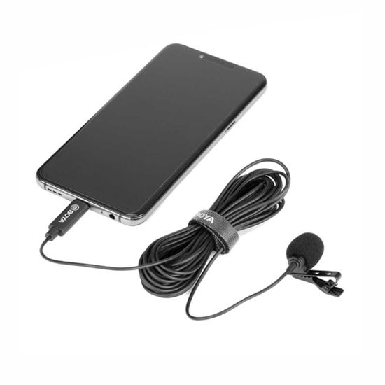 Microfone lapela USB-C para celular Android Boya BY-M3 Microfone lapela USB-C para celular Android Boya BY-M3