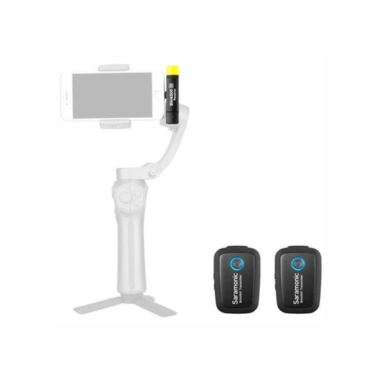 Microfone Lapela Lightning Duplo sem fio Saramonic Blink500 B4 para iPhone Microfone Lapela Lightning Duplo sem fio Saramonic Blink500 B4 para iPhone