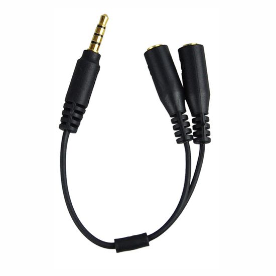 Adaptador TRS TRRS para microfone e fone em celular JJC SPY1 Adaptador TRS TRRS para microfone e fone em celular JJC SPY1