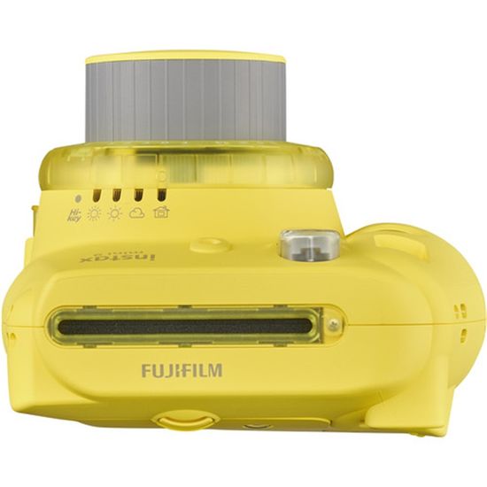 pastel yellow instax camera
