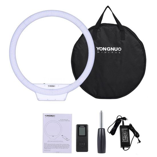 Iluminador Ring Light Pro Yongnuo Yn308 bi-color com Fonte Iluminador Ring Light Pro Yongnuo Yn308 bi-color com Fonte