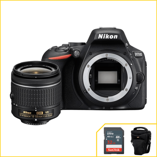 Camera Nikon D5500 24,2 MP, DX Expeed 4 WIFI com objetiva 18-55mm f/3.5-5.6 cortesia Cartão SanDisk Camera Nikon D5500 24,2 MP, DX Expeed 4 WIFI com objetiva 18-55mm f/3.5-5.6 cortesia Cartão SanDisk