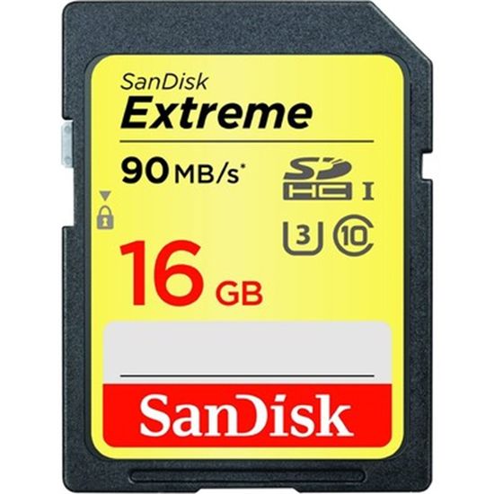 Cartão SanDisk Extreme SDHC 16Gb 90mb / s 4K Cartão SanDisk Extreme SDHC 16Gb 90mb / s 4K