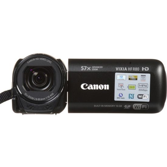 Filmadora Canon Vixia Hf R80 Fullhd Wi-fi 16gb Zoom 57x