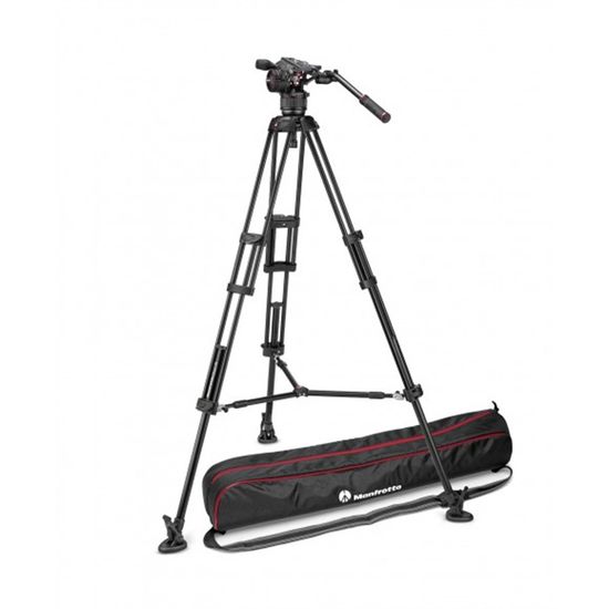 Kit Tripé Manfrotto cabeça hidráulica de nitrôgenio N8 MVKN8TWINM - Capacidade até 8 Kg Kit Tripé Manfrotto cabeça hidráulica de nitrôgenio N8 MVKN8TWINM - Capacidade até 8 Kg