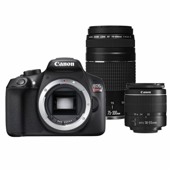 Kit Canon Rebel T6 + 18-55mm III + 75-300mm III Kit Canon Rebel T6 + 18-55mm III + 75-300mm III