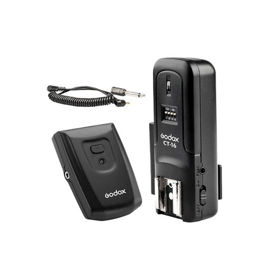 Radio Flash Godox Ct 16 Canais C/ Transmissor e Receptor Radio Flash Godox Ct 16 Canais C/ Transmissor e Receptor