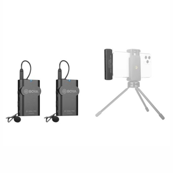 Microfone Lapela Sem Fio Duplo Para Iphone Boya By-wm4 Pro K4 Microfone Lapela Sem Fio Duplo Para Iphone Boya By-wm4 Pro K4