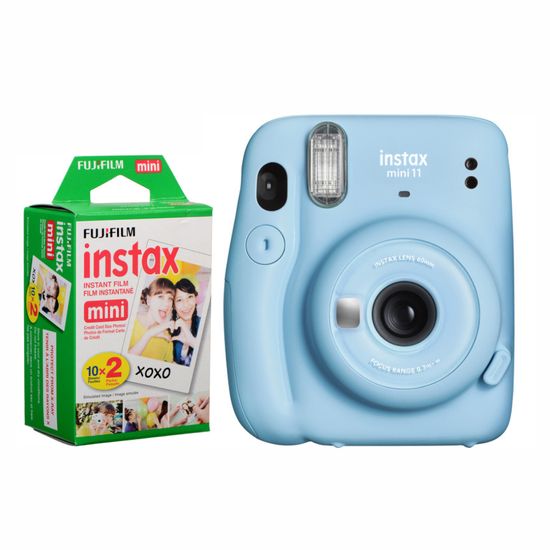 Câmera Instantânea Fujifilm Instax Mini 11 Azul + Filme Câmera Instantânea Fujifilm Instax Mini 11 Azul + Filme