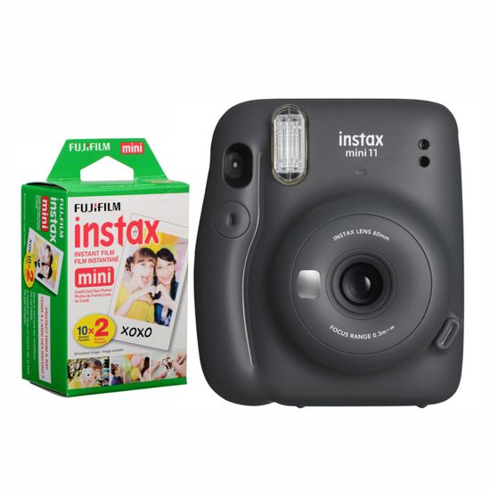 Câmera Instantânea Fujifilm Instax Mini 11 Grafite + Filme Câmera Instantânea Fujifilm Instax Mini 11 Grafite + Filme