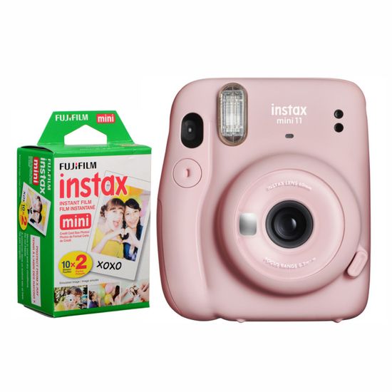 Câmera Instantânea Fujifilm Instax Mini 11 Rosa + Filme Câmera Instantânea Fujifilm Instax Mini 11 Rosa + Filme