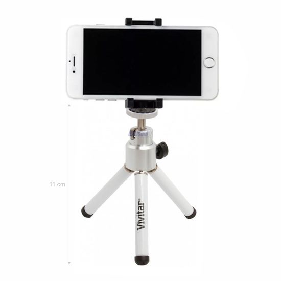 Mini Tripé De Mesa Para Celular, Webcam - Vivitar Mini Tripé De Mesa Para Celular, Webcam - Vivitar