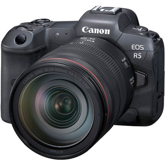 Câmera Canon Eos R5 8k 45mp Com 24-105mm F/4l Câmera Canon Eos R5 8k 45mp Com 24-105mm F/4l