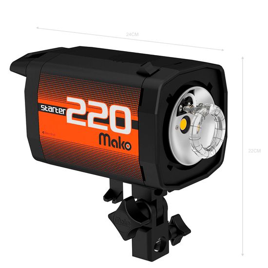 Flash Tocha Estúdio Mako Starter 50w - 110/220v Bivolt Flash Tocha Estúdio Mako Starter 50w - 110/220v Bivolt