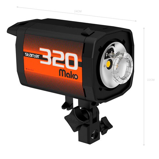 Flash Tocha Estúdio Mako Starter 100w - 110/220v Bivolt Flash Tocha Estúdio Mako Starter 100w - 110/220v Bivolt