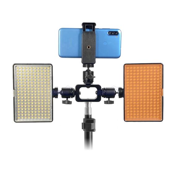 Tripé para celular com luz led - Ideal para selfies