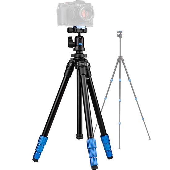 Tripé Slim Tall Benro Tsl08lan00 com Cabeça Ballhead - 1,63m Tripé Slim Tall Benro Tsl08lan00 com Cabeça Ballhead - 1,63m
