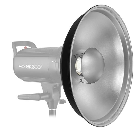 Rebatedor Bowens Beauty Dish Para Flash - Mako Cor Prata Rebatedor Bowens Beauty Dish Para Flash - Mako Cor Prata