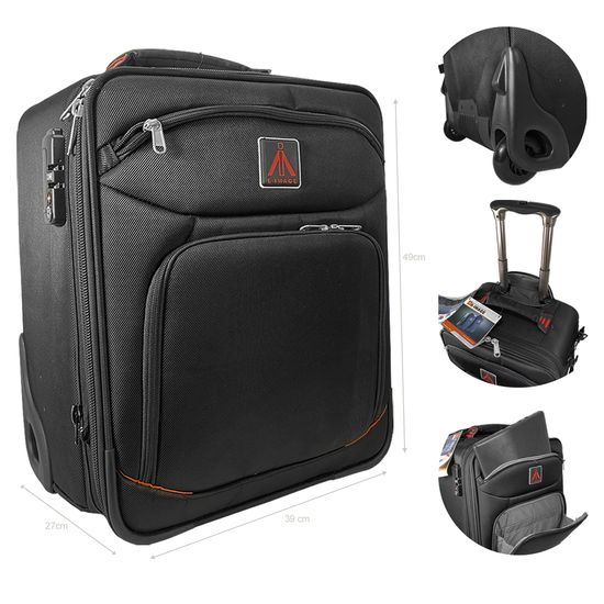 Mochila Fotográfica Com Rodinhas e Alça E-image Para Câmeras e Objetivas - M10 Mochila Fotográfica Com Rodinhas e Alça E-image Para Câmeras e Objetivas - M10