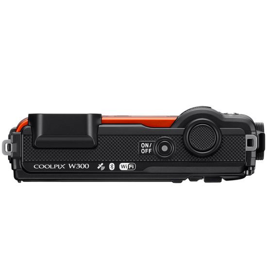 Câmera Nikon Coolpix W300 Wifi Gps À Prova D'água - Laranja