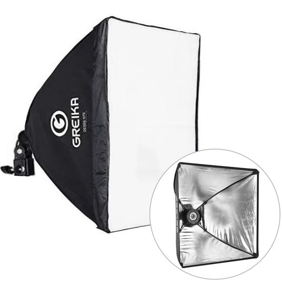 Softbox Luz Continua Greika 40x40 Cm Para Lâmpada - Bivolt Softbox Luz Continua Greika 40x40 Cm Para Lâmpada - Bivolt