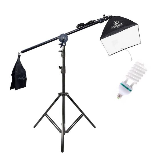 Kit Uno Girafa Greika Softbox 40x40cm Luz Fria 150W Completo Kit Uno Greika Luz Softbox Girafa 40x40Cm Luz Fria 150w 220v Kit Uno Girafa Greika Softbox 40x40cm Luz Fria 150W Completo Kit Uno Greika Luz Softbox Girafa 40x40Cm Luz Fria 150w 220v