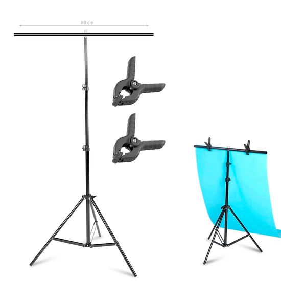 Suporte Em T De 1,8 Metro Para Fundo Infinito Portátil E Banner - Greika Suporte Em T De 1,8 Metro Para Fundo Infinito Portátil E Banner - Greika