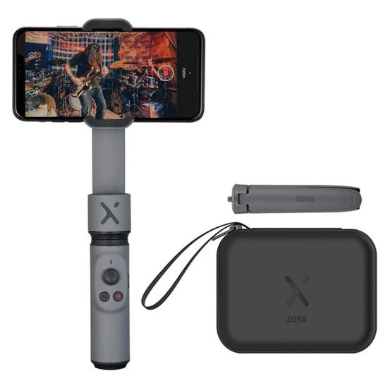 Estabilizador Eletrônico Celular Zhiyun Smooth X Cinza Combo Estabilizador Eletrônico Celular Zhiyun Smooth X Cinza Combo