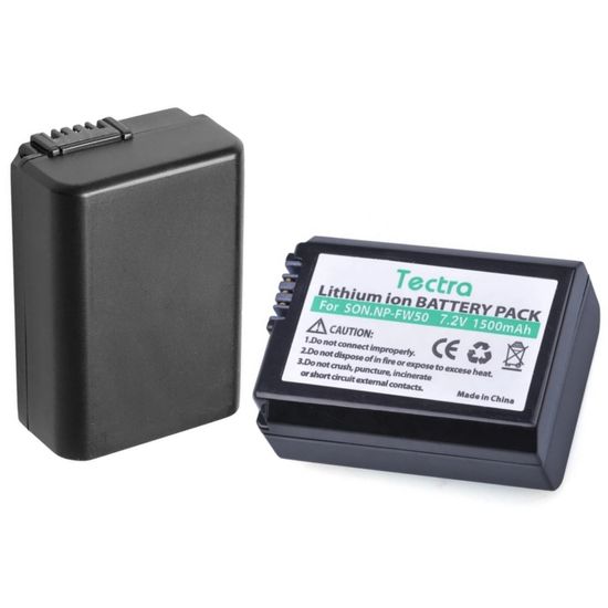 Bateria Np-fw50 Para Sony A6500 A6300 A6400 A7r A7s - Tectra Bateria Np-fw50 Para Sony A6500 A6300 A6400 A7r A7s - Tectra