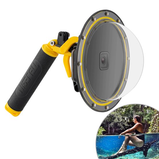 Dome com gatilho Para Gopro Hero 11, 10 e 9 Telesin 6 Polegadas Dome com gatilho Para Gopro Hero 11, 10 e 9 Telesin 6 Polegadas
