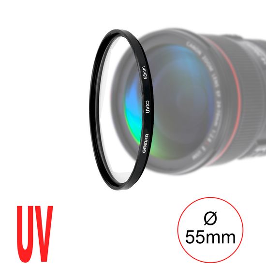 Filtro Uv 55mm - Greika Filtro Uv 55mm - Greika